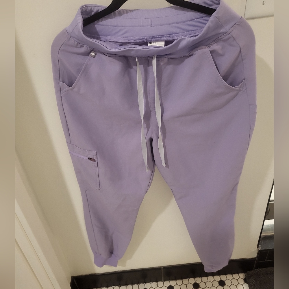 Figs High Waisted Lavender Dew Joggers